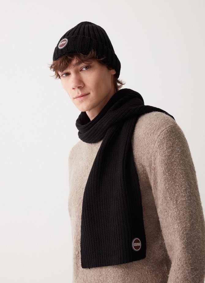 Unisex scarf in wool blend stockinette stitch - Image 2