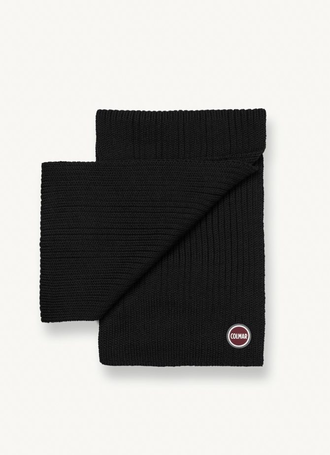 Unisex scarf in wool blend stockinette stitch - Image 3