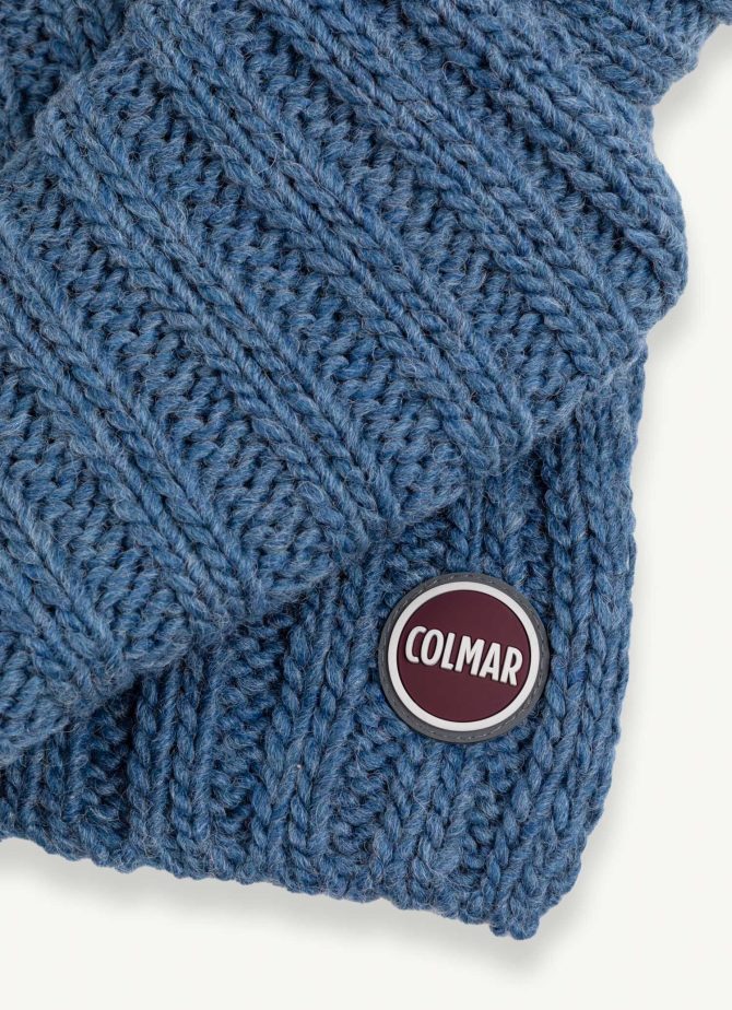Unisex scarf in ribbed wool blend. - Image 4