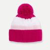 Striped unisex hat with pom-pom - Image 3