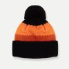 Striped unisex hat with pom-pom - Image 3