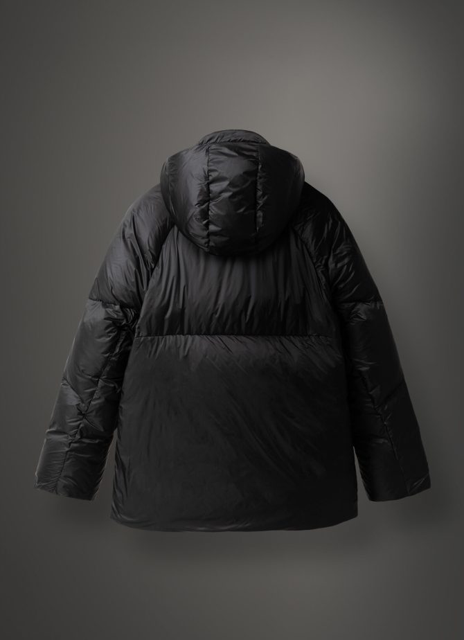 Solid-colour parka-style down jacket in mini rip-stop - Image 5
