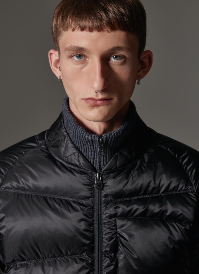 Solid-colour mini rip-stop bomber jacket - Image 3