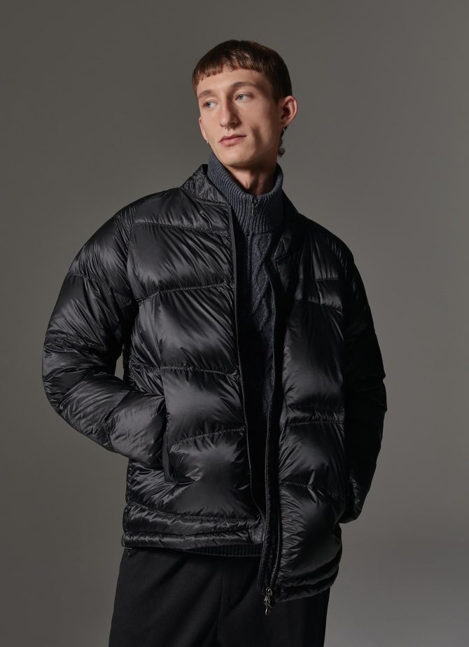 Solid-colour mini rip-stop bomber jacket - Image 2