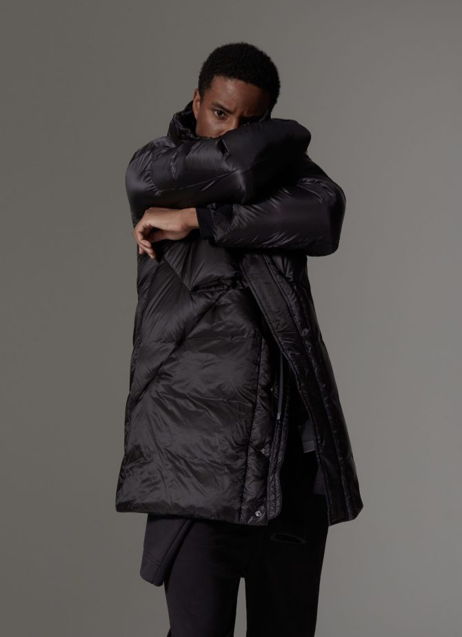 Solid-colour mini rip-stop maxi-parka - Image 3