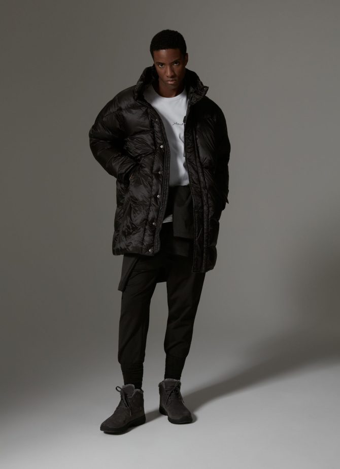 Solid-colour mini rip-stop maxi-parka