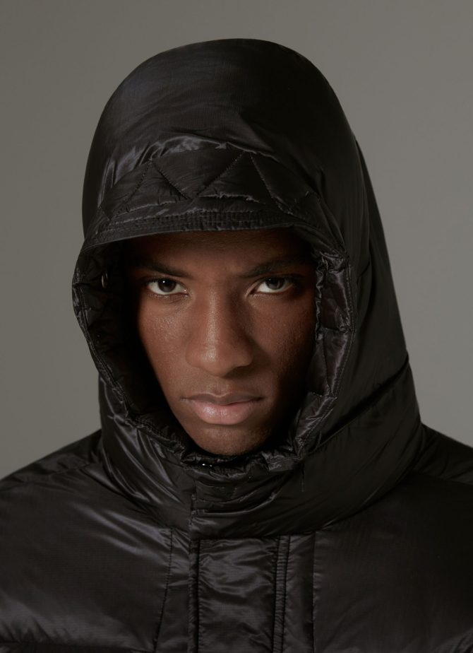 Solid-colour mini rip-stop maxi-parka - Image 2