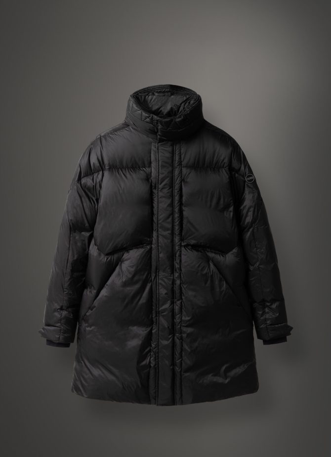 Solid-colour mini rip-stop maxi-parka - Image 4