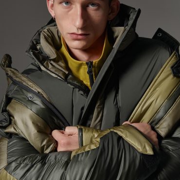 Down-padded mini rip-stop field jacket