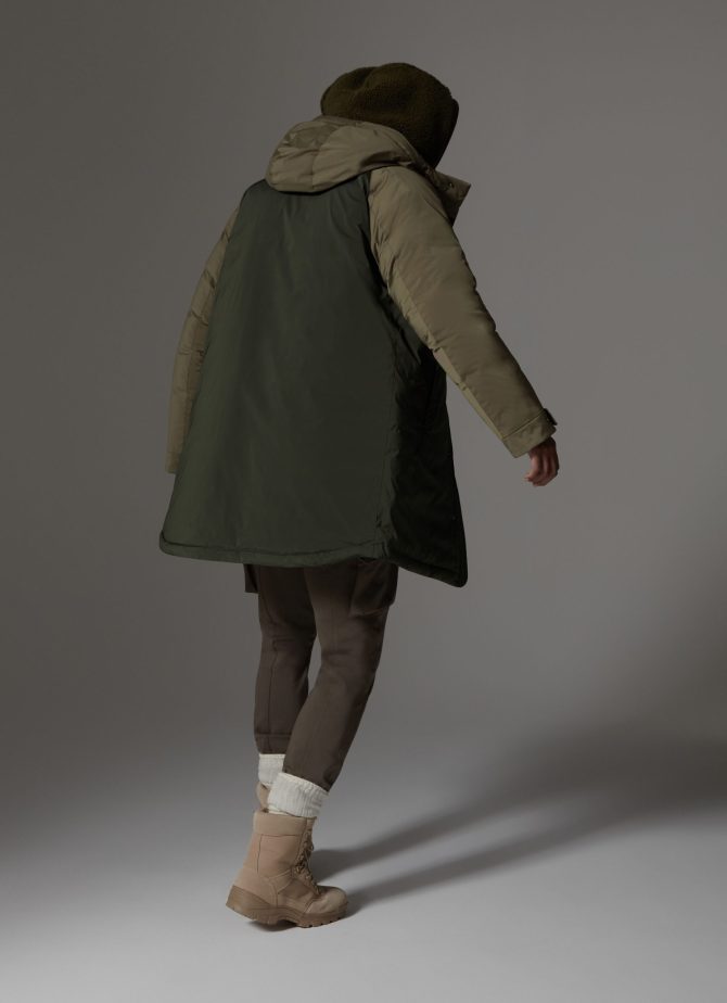 Colourblock parka in 3-layer fabric - Image 3