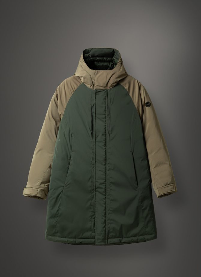 Colourblock parka in 3-layer fabric - Image 4