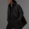 Solid-colour 3-layer fabric parka