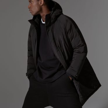 Solid-colour 3-layer fabric parka