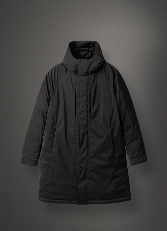Solid-colour 3-layer fabric parka - Image 4