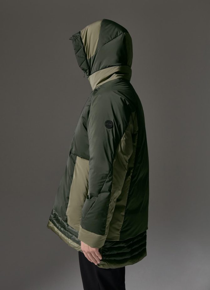 Colourblock parka in 3-layer fabric - Image 3