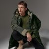 Colourblock parka in 3-layer fabric