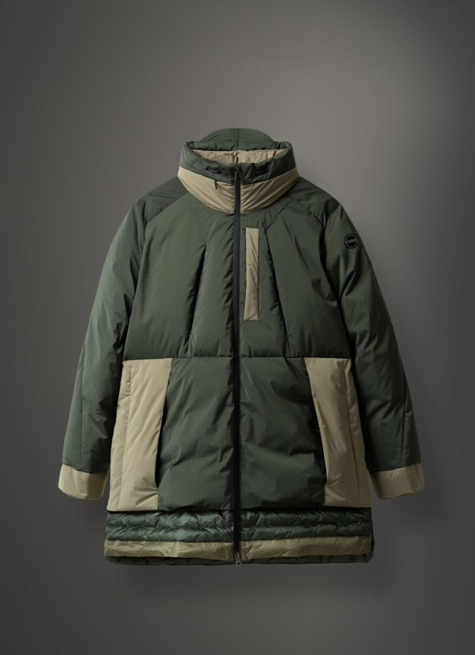 Colourblock parka in 3-layer fabric - Image 4