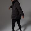 Solid colour parka in 3-layer fabric