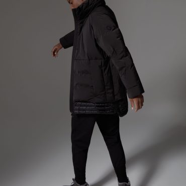 Solid colour parka in 3-layer fabric