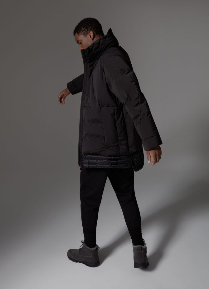 Solid colour parka in 3-layer fabric