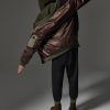 Shiny satin colourblock maxi bomber jacket - Image 2