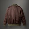 Shiny satin colourblock maxi bomber jacket - Image 5