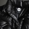 Down-padded iridescent fabric maxi-jacket - Image 6
