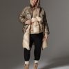 Maxi down jacket with chest pockets