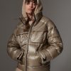Maxi down jacket with chest pockets - Image 2