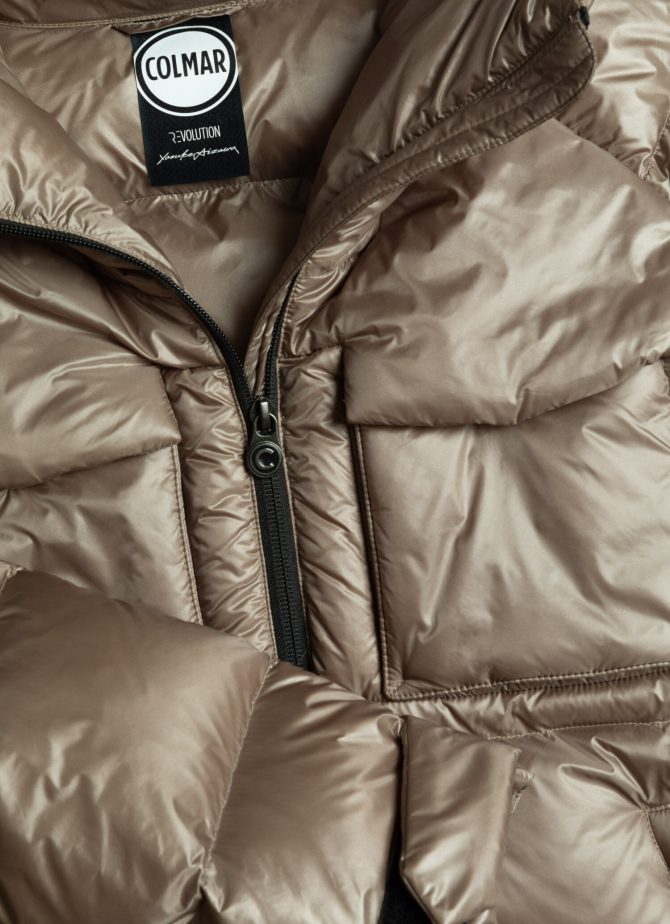 Maxi down jacket with chest pockets - Image 6