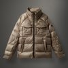 Maxi down jacket with chest pockets - Image 4