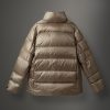 Maxi down jacket with chest pockets - Image 5