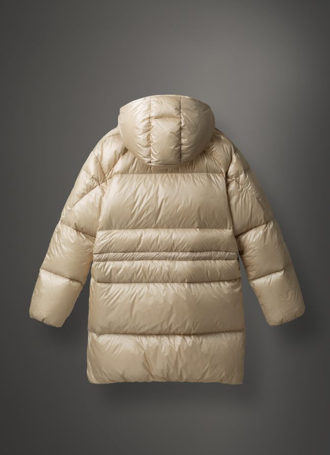 Maxi-down jacket with adjustable waist - Image 5