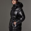 Maxi-down jacket with adjustable waist - Image 3