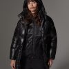 Maxi-down jacket with adjustable waist