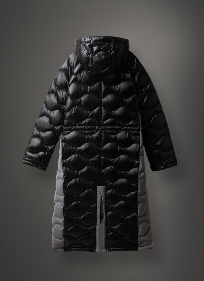 Coat with shimmering fixed hood - Image 5