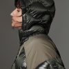 Bomber jacket with fixed hood and bubble quilting - Image 2
