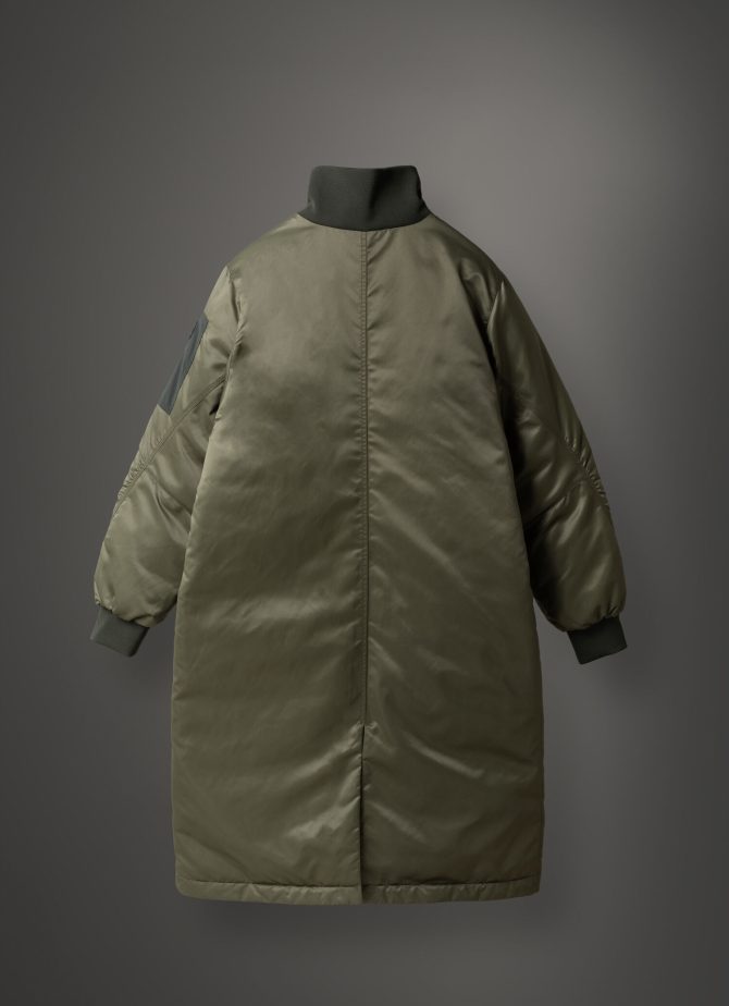 Colourblock down coat with turtle neck - Image 5