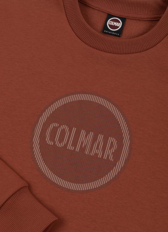 Crew-neck sweatshirt with printed maxi logo - Image 6