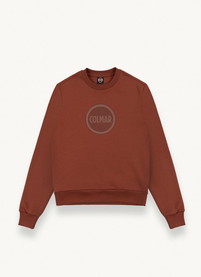 Crew-neck sweatshirt with printed maxi logo - Image 4