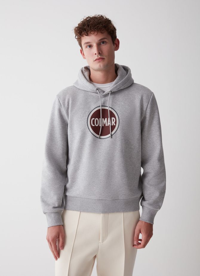 Hooded sweatshirt with maxi printed logo - Image 3