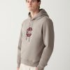 Hooded sweatshirt with maxi printed logo