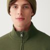 Full zip, high collar sweatshirt with side pockets - Image 3
