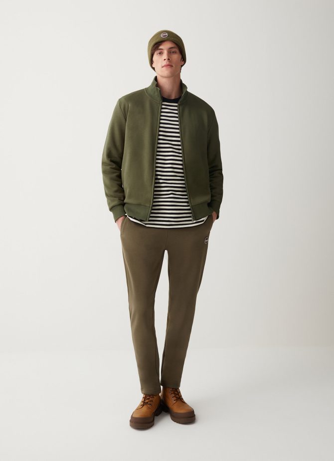 Full zip, high collar sweatshirt with side pockets - Image 2