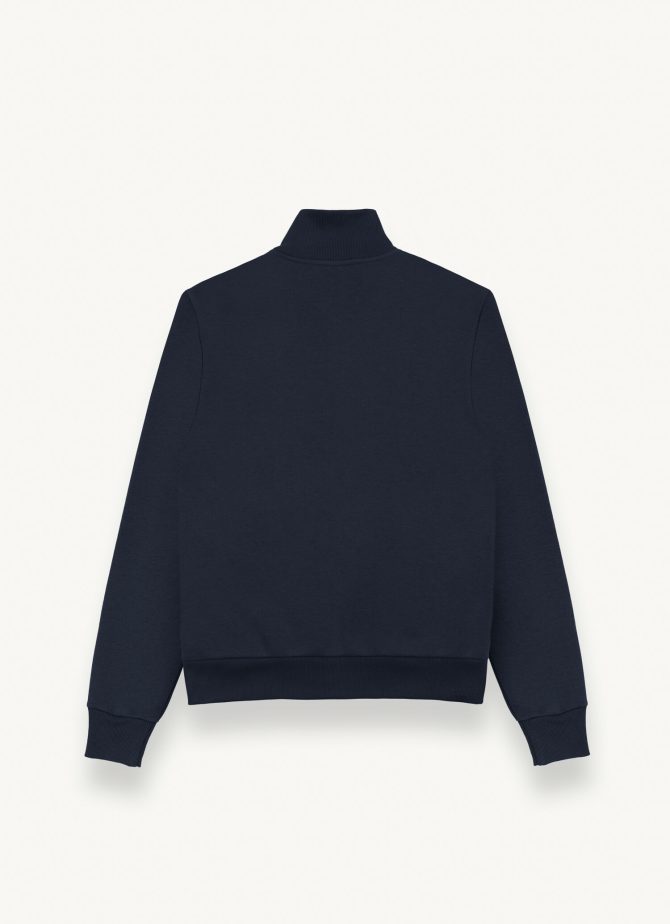Full zip, high collar sweatshirt with side pockets - Image 5