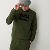 Crew-neck sweatshirt with printed maxi logo - Image 3