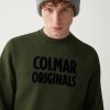 Crew-neck sweatshirt with printed maxi logo - Image 2