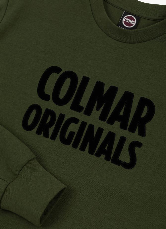 Crew-neck sweatshirt with printed maxi logo - Image 6