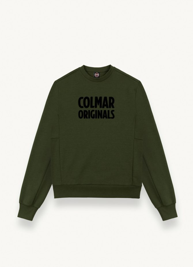Crew-neck sweatshirt with printed maxi logo - Image 4