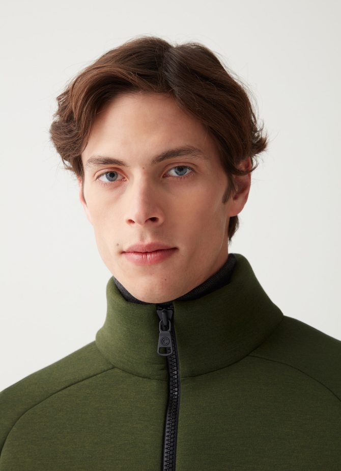 Scuba-effect full-zip sweatshirt - Image 3